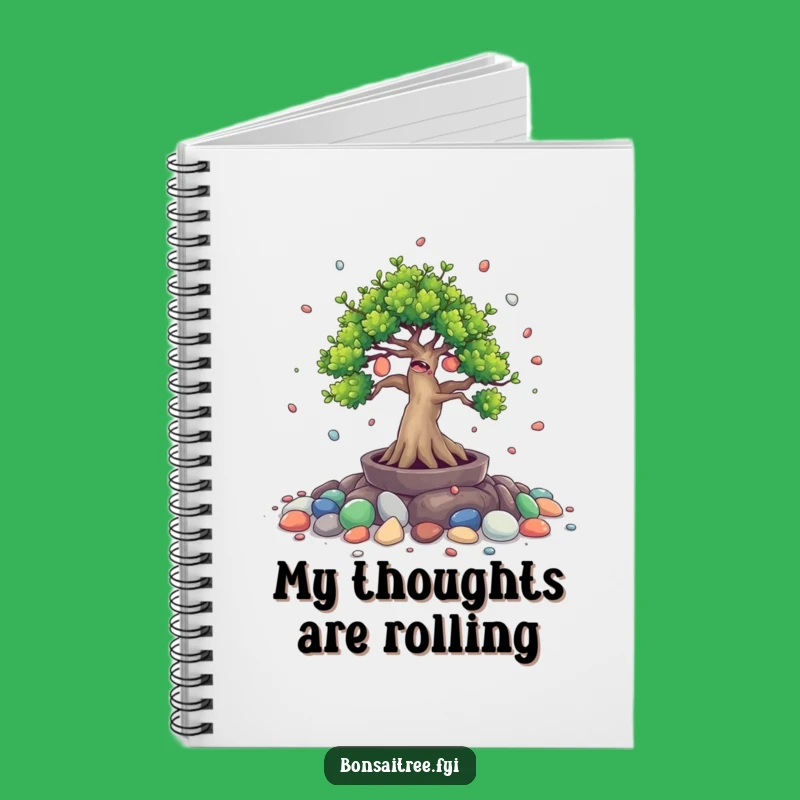 Funny Bonsai Stone Spill Notebook: Capture Giggles and Ideas