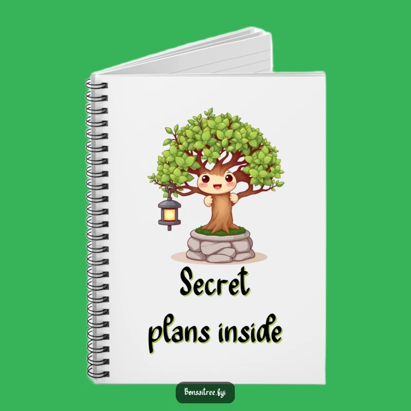 Funny Peek-a-Boo Bonsai Lantern Notebook: Jot Down Ideas with Whimsical Art