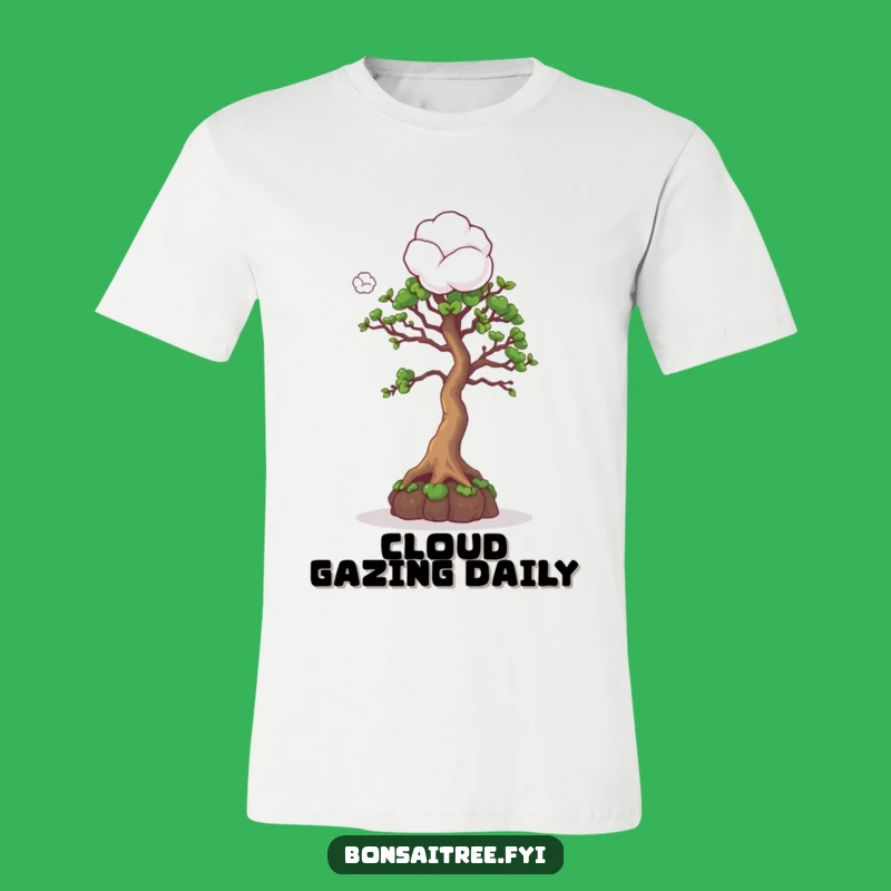 Funny Curious Bonsai Cotton Ball T-Shirt: A Quirky Gift for Tree Huggers