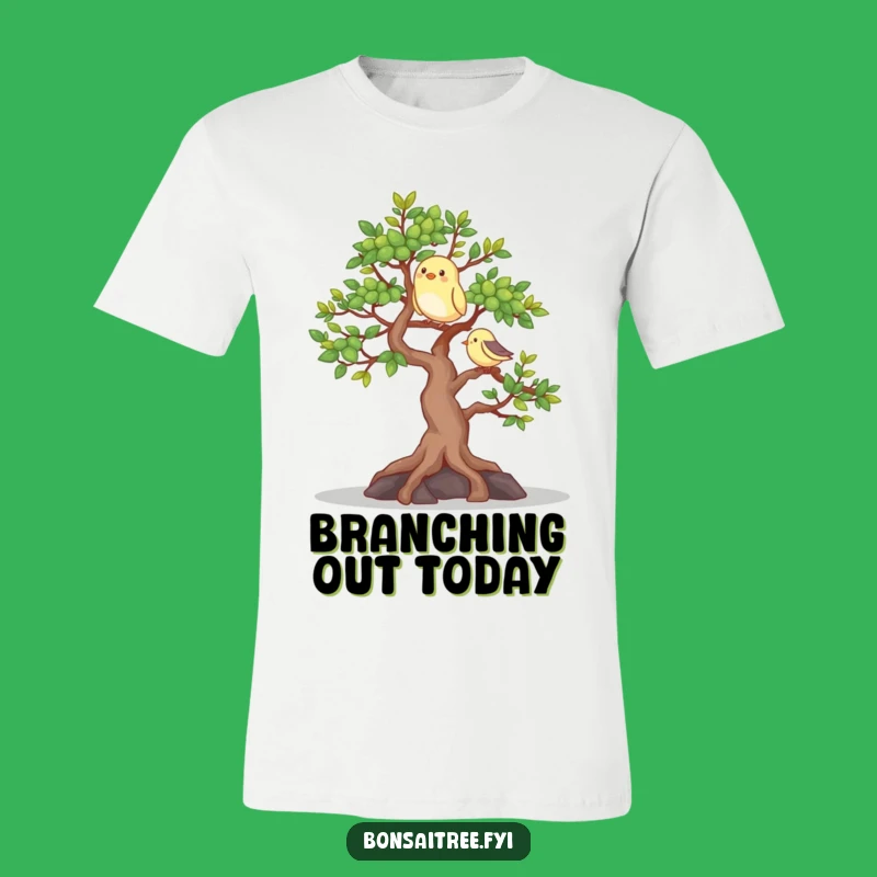 Happy Bonsai Bird T-Shirt: Wear Nature's Joy, Adorable Funny Gift