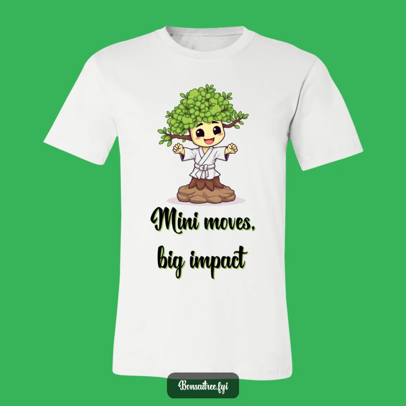 Funny Happy Bonsai Karate Chop T-Shirt: Show Your Power
