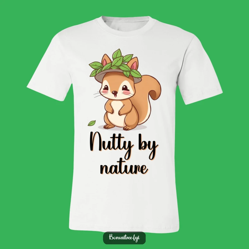 Funny Squirrel Leaf Hat T-Shirt - Wear Your Playful Spirit with Woodland Charm
