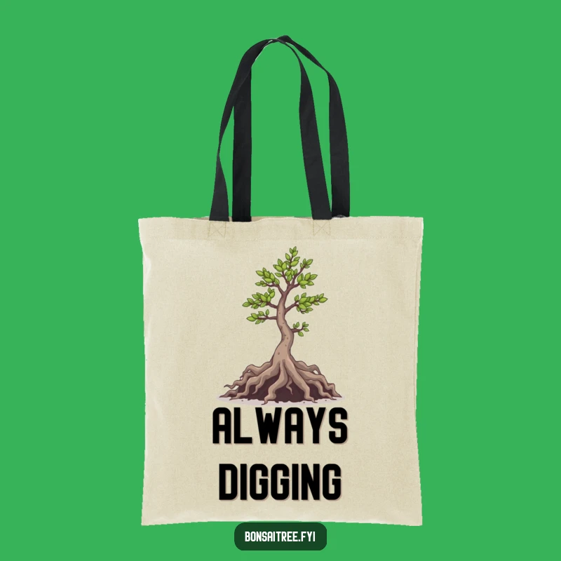 Mischievous Bonsai Roots Tote Bag: Carry Your Shenanigans in Style, Handy Funny Gift