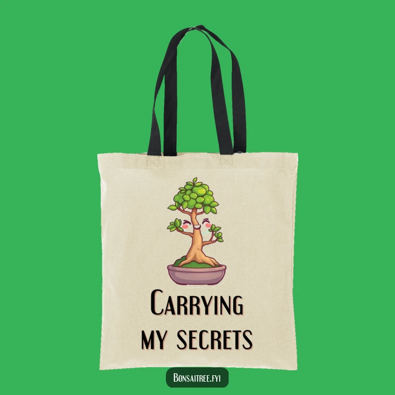Funny Winking Bonsai Tote Bag, A Chic and Comical Gift for Everyday