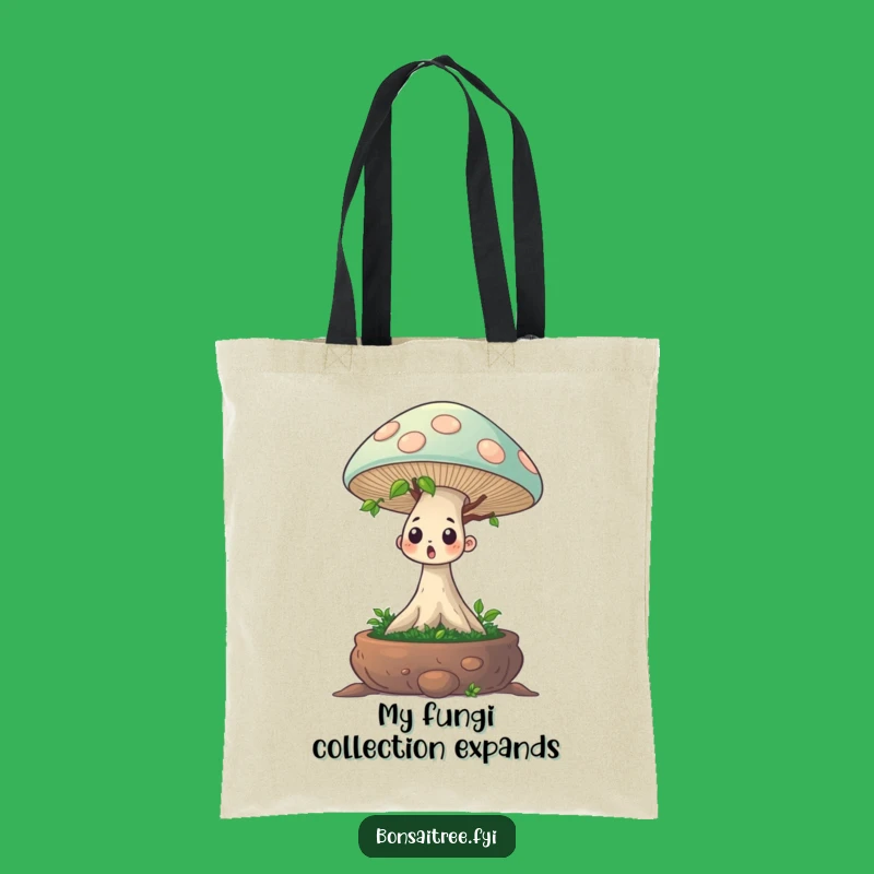 Chic Funny Bonsai Mushroom Surprise Tote Bag: Your Go-To Funny Gift