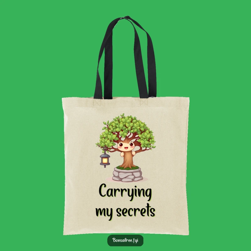 Funny Peek-a-Boo Bonsai Lantern Tote Bag: Carry Your Fun Garden Style