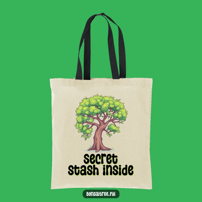 Funny Secret Keeper Bonsai Tree Tote Bag: Carry Your Secrets in Style