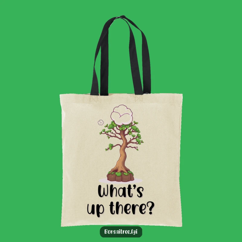 Funny Curious Bonsai Cotton Ball Tote Bag: Carry Your Curiosity in Style with This Gift